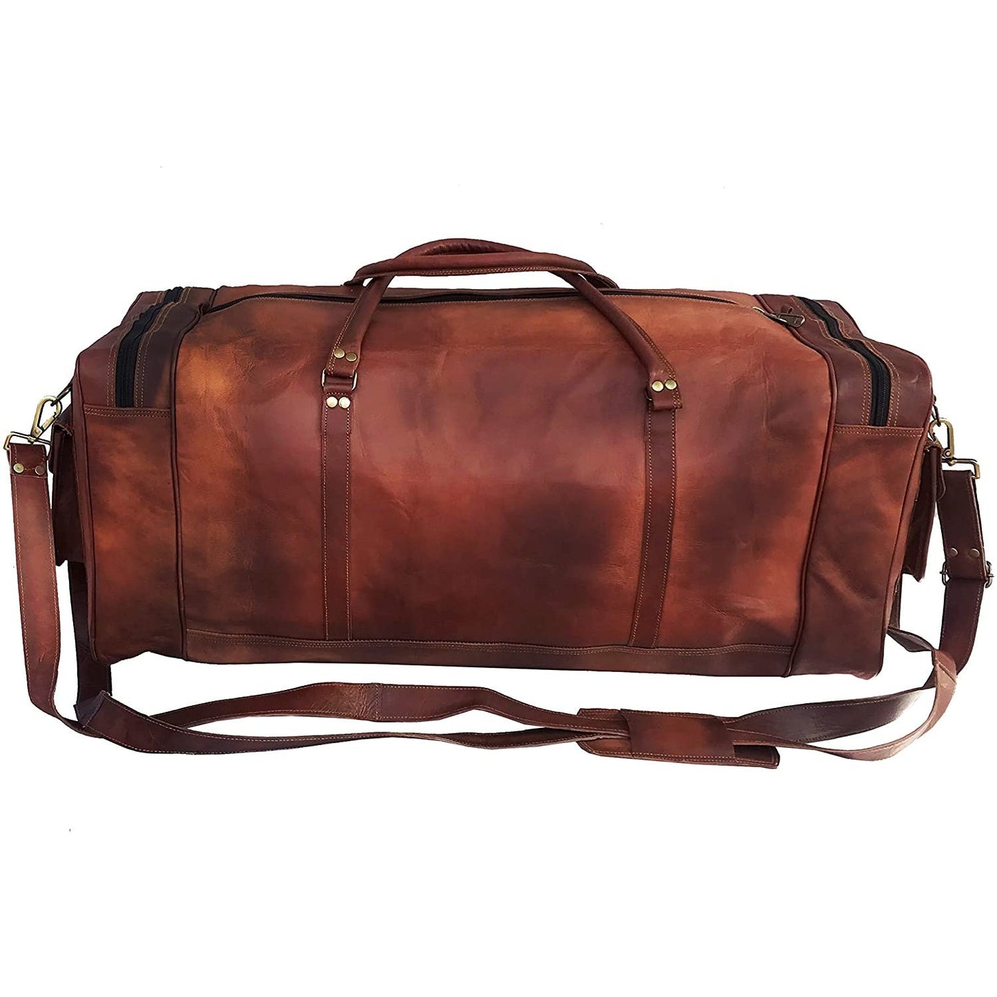 Large Vintage Leather Duffel Bag Leather Bags Gallery