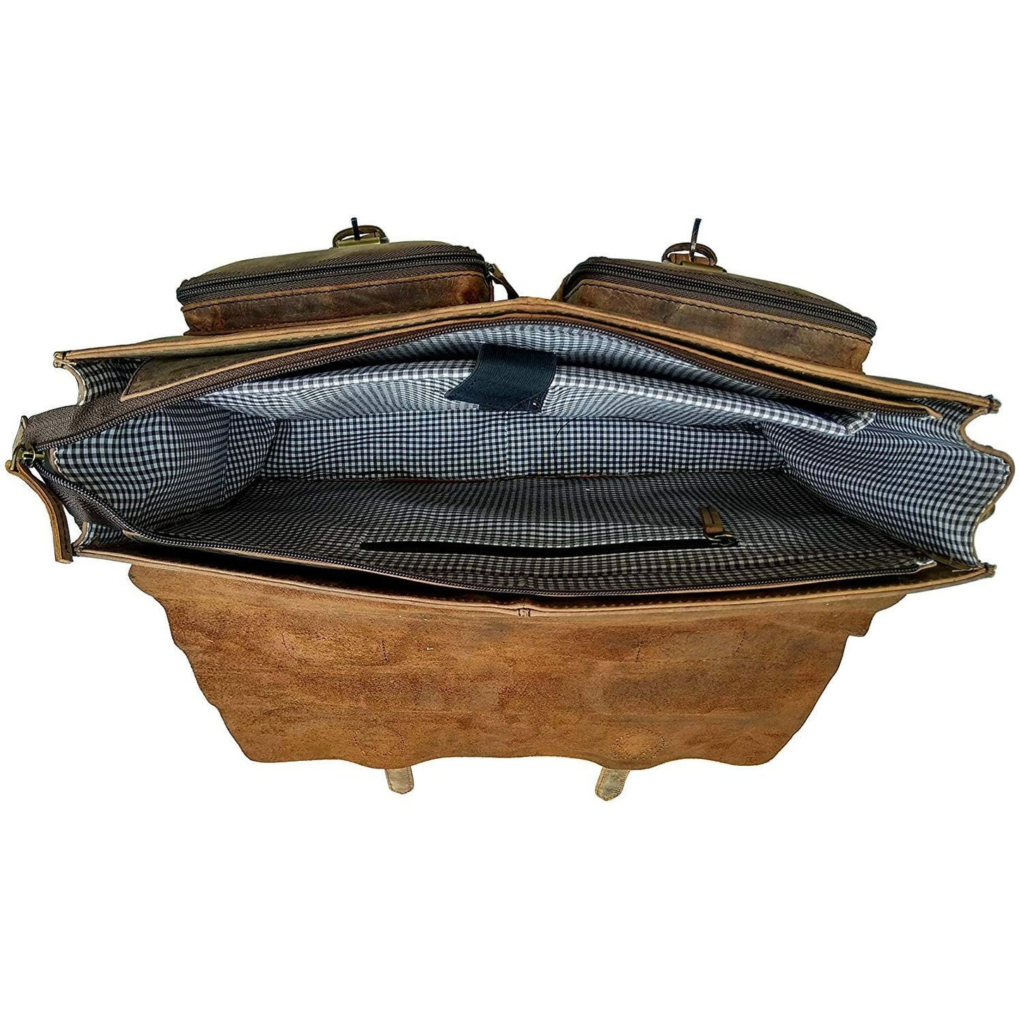 Vintage Distressed Full Grain Buffalo Leather Bag