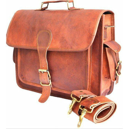 Men's Vintage Leather Messenger Bag