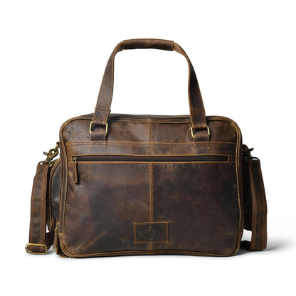 Handmade Buffalo Leather Briefcase Bag