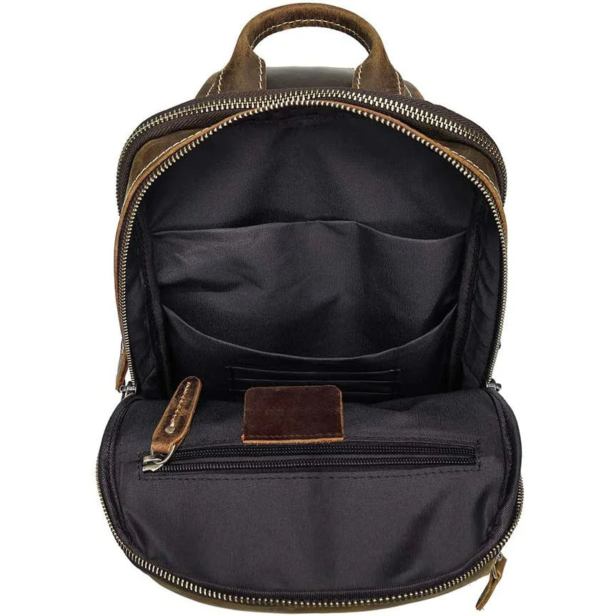 Men's Full Grain Buffalo Leather Sling Bag