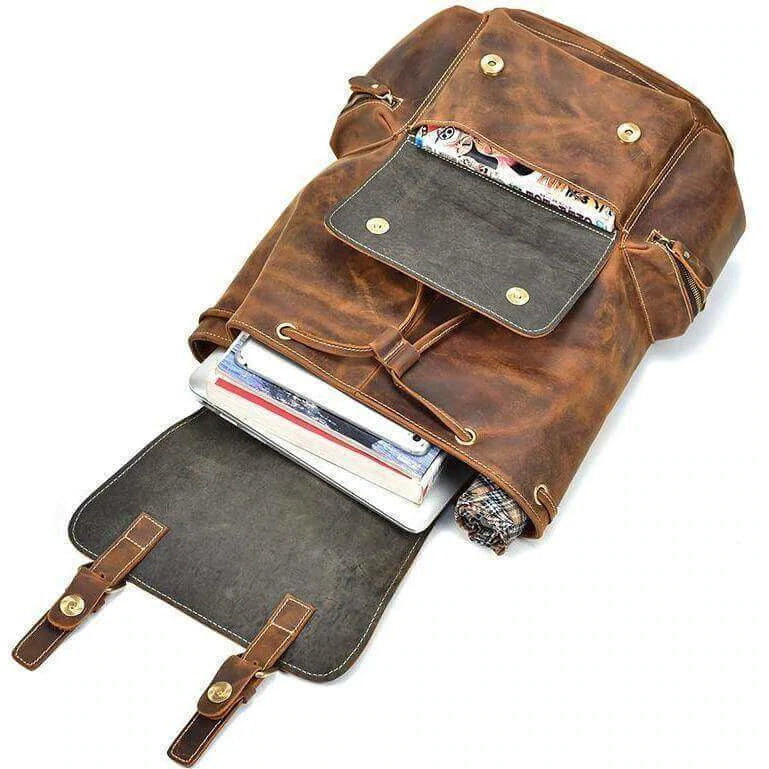 crazy horse buffalo leather backpack Crazy Horse Buffalo Leather Backpack I Kennedy Leather