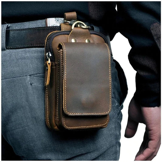 Full Grain Leather Belt Pouch